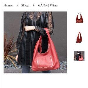 NWOT Laggo wine colored Hobo purse, in original packaging